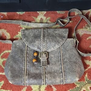 Latigo Boho Brown Crossbody Bag